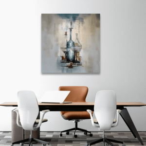 Modern Şişe Silüetleri Tablosu