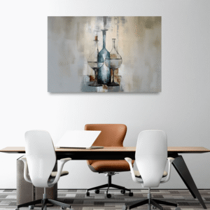 Modern Şişe Silüetleri Tablosu