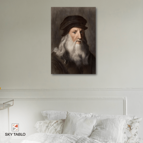 Leonardo Da Vinci’nin Portresi dikey tablo