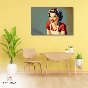 Retro Şef – Esprili Mutfak Dekorasyonu yatay tablo