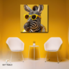 stil sahibi zebra kare tablo