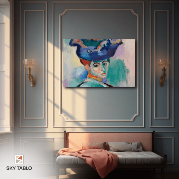 Woman with a Hat (Şapkalı Kadın) yatay tablo