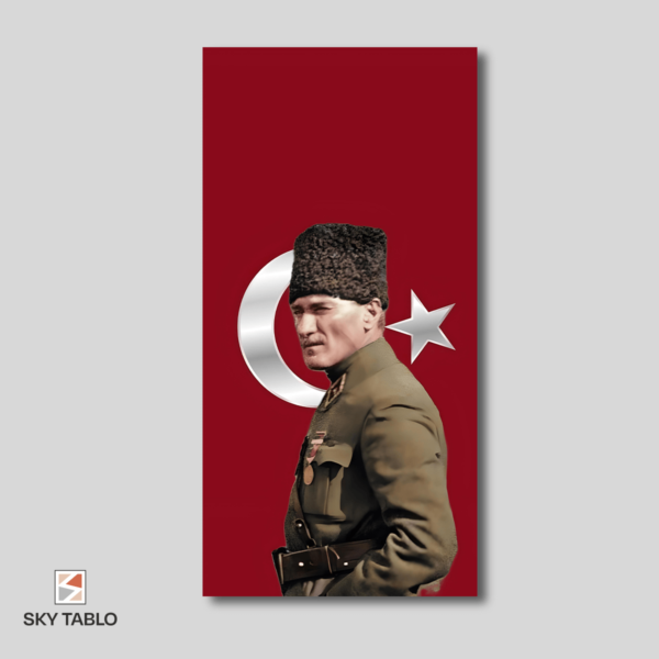 Cumhuriyetin Gölgesinde uzun dikey tablo yakından görünümü