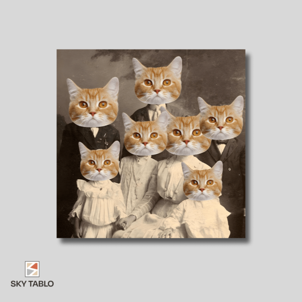 Kedi Ailesi Portresi