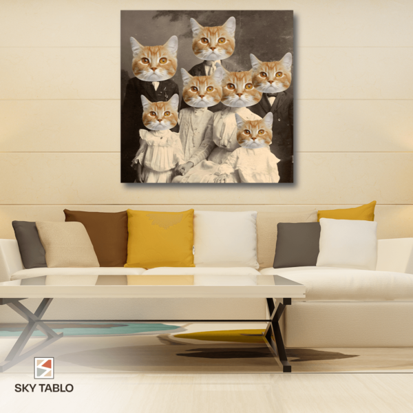 Kedi Ailesi Portresi