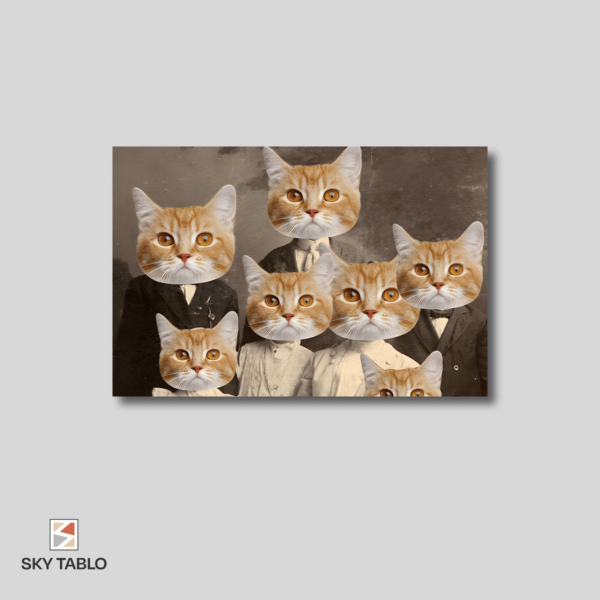 Kedi Ailesi Portresi