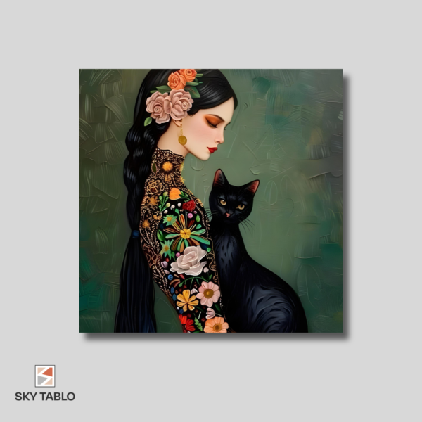 Siyah Kedi ve Gül Kadın
