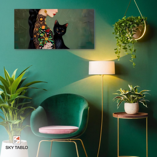 Siyah Kedi ve Gül Kadın