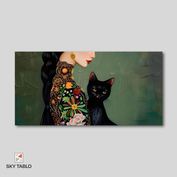 Siyah Kedi ve Gül Kadın