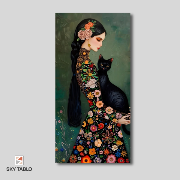 Siyah Kedi ve Gül Kadın