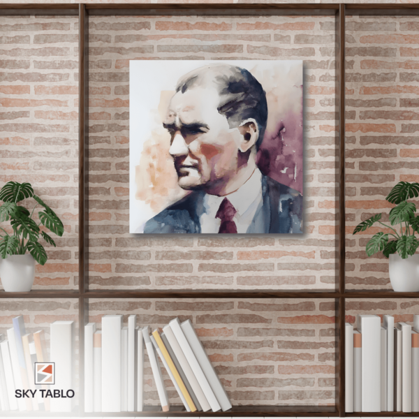 Zamana Boyanmış Lider kare tablo