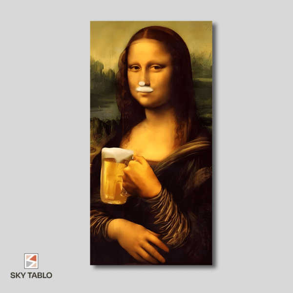 Bir Yudum Lisa uzun dikey tablo yakından görünümü