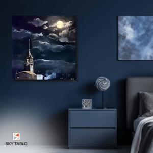 Gecenin Kalbinde İstanbul kare tablo