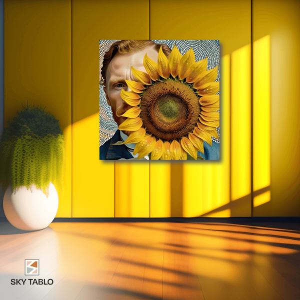Güneşin İçindeki Ressam kare tablo