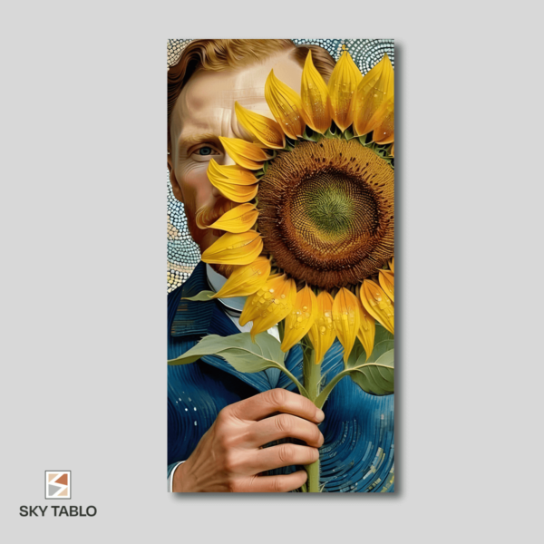Güneşin İçindeki Ressam uzun dikey tablo yakından görünümü