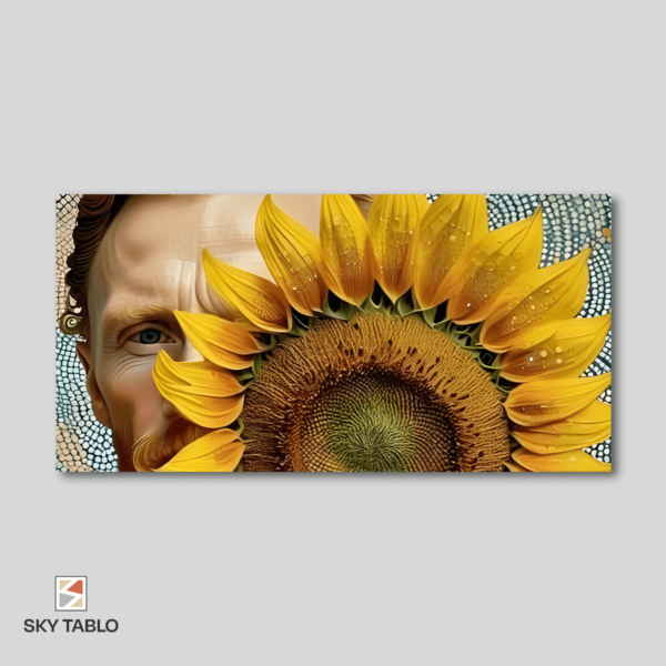 Güneşin İçindeki Ressam uzun yatay tablo yakından görünümü