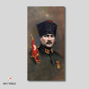 İlk Komutan uzun dikey tablo yakından görünümü