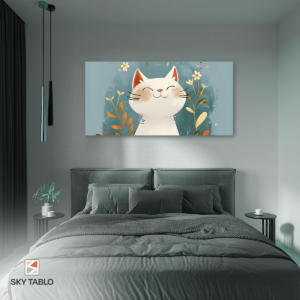 Kedi ile Huzur uzun yatay tablo