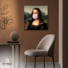 Mona Lisa’nın Eğlenceli Hali kare tablo