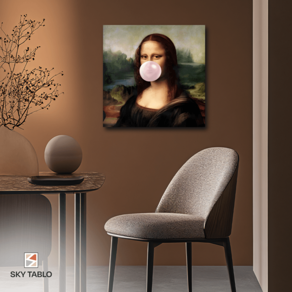 Mona Lisa’nın Eğlenceli Hali kare tablo