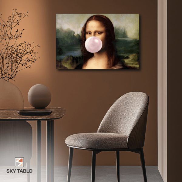 Mona Lisa’nın Eğlenceli Hali yatay tablo