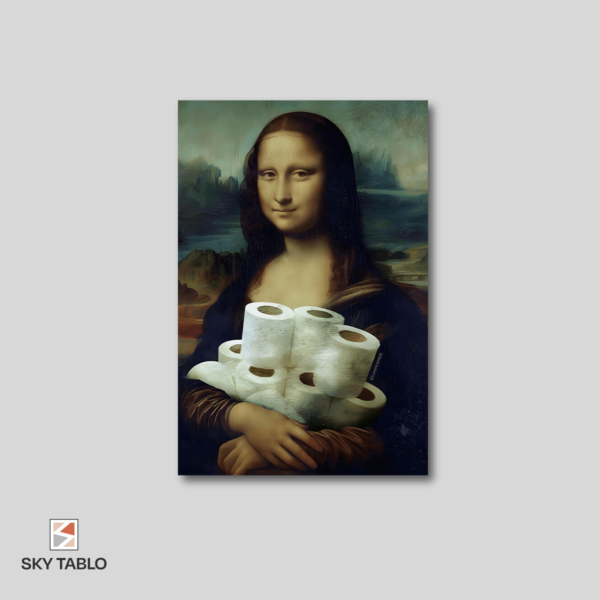 Mona Lisa'nın Kriz Hazırlığı dikey tablo yakından görünümü
