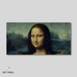 Mona Lisa'nın Kriz Hazırlığı uzun yatay tablo yakından görünümü
