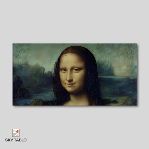 Mona Lisa'nın Kriz Hazırlığı uzun yatay tablo yakından görünümü