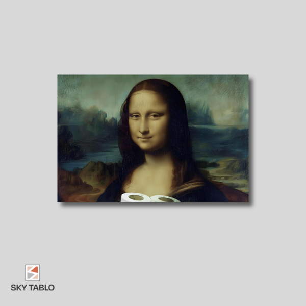 Mona Lisa'nın Kriz Hazırlığı yatay tablo yakından görünümü