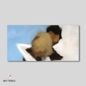 Sarılmanın Hatırası uzun yatay tablo yakından görünümü