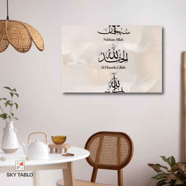Tesbihin Üç Sesi yatay tablo