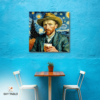 Van Gogh’un Molası kare tablo