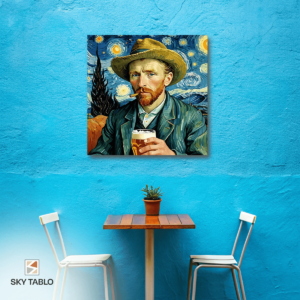 Van Gogh’un Molası kare tablo