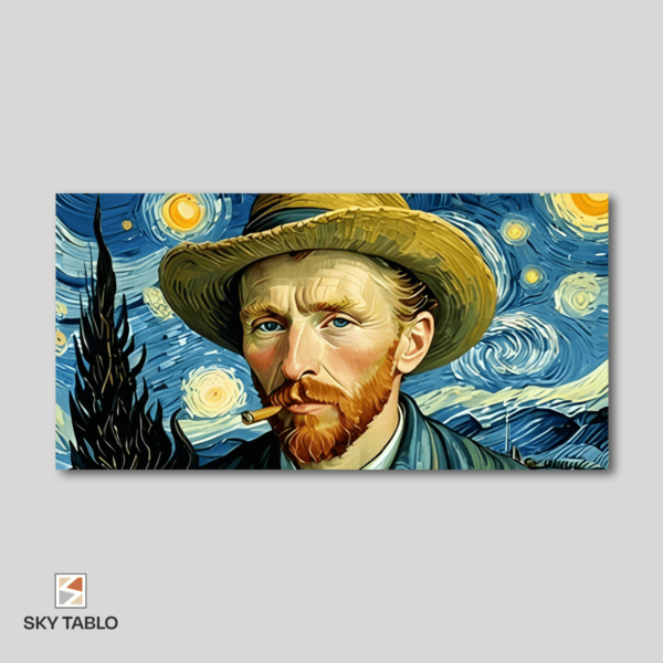 Van Gogh’un Molası uzun yatay tablo yakından görünümü