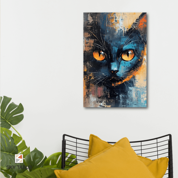 Amber Gözlü Kedi dikey tablo