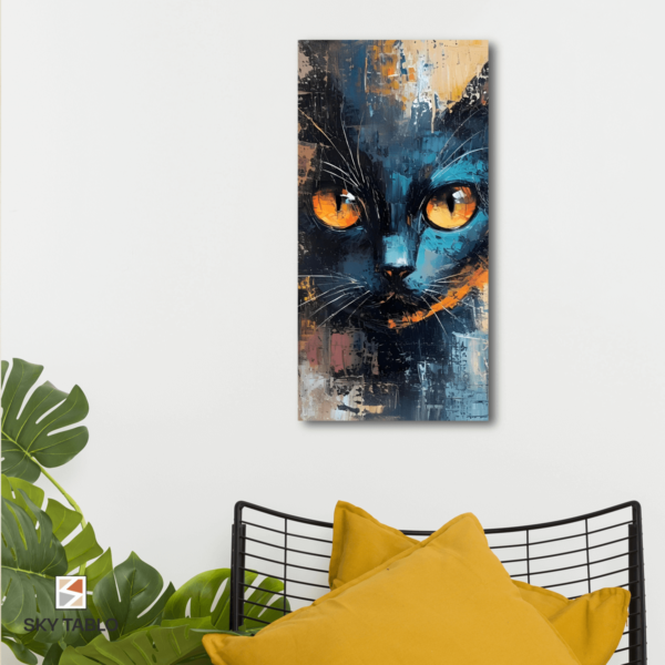 Amber Gözlü Kedi uzun dikey tablo