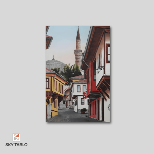 Bir Türk Mahallesi dikey tablo yakından görünümü