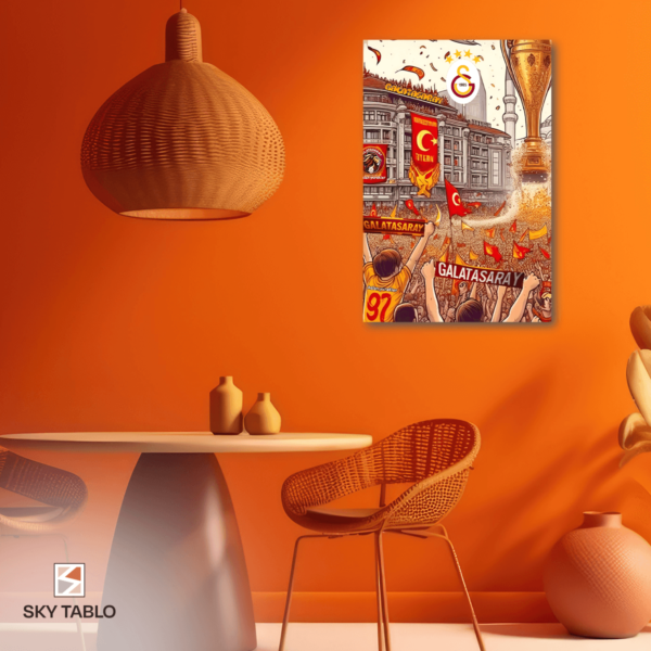 Caddelerde Şampiyonluk Coşkusu dikey tablo