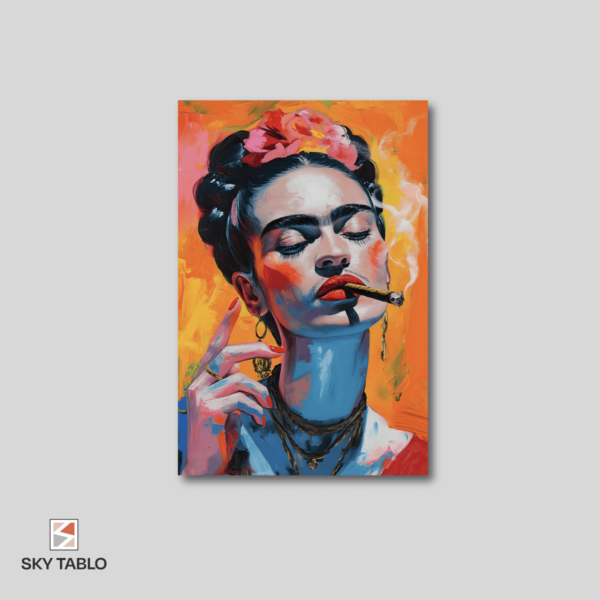 Frida'nın Dumanı dikey tablo yakından görünümü