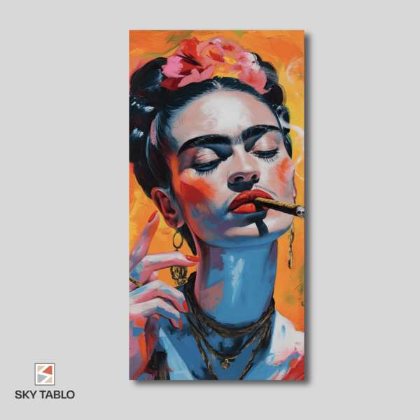 Frida'nın Dumanı uzun dikey tablo yakından görünümü