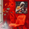 Galatasaray’a Adanmış Kalp kare tablo