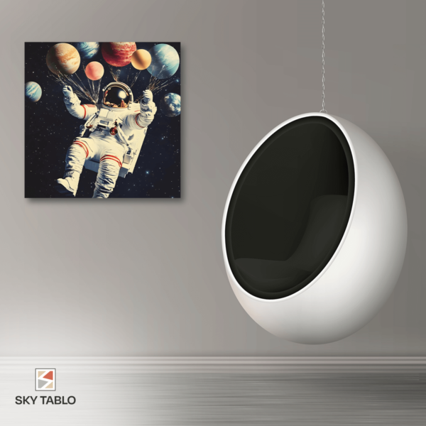 Gezegen Balonları kare tablo
