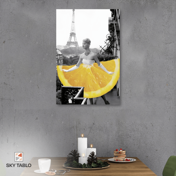 Limonlu Paris dikey tablo