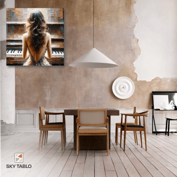 Melodinin Arkası kare tablo