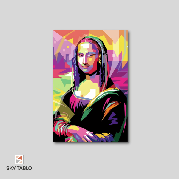 Modern Mona dikey tablo yakından görünümü