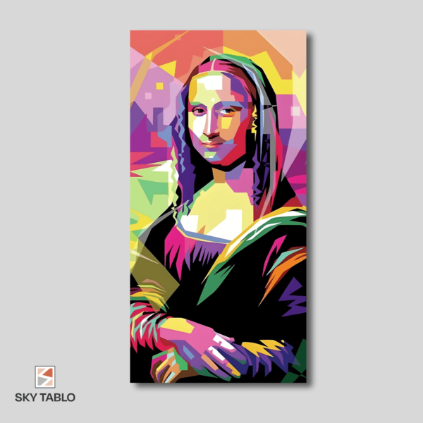 Modern Mona uzun dikey tablo yakından görünümü