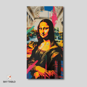Pop Art Kraliçesi uzun dikey tablo yakından görünümü