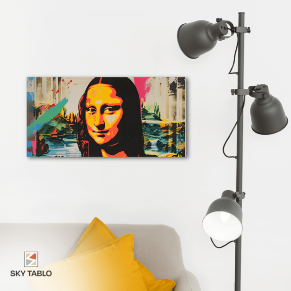 Pop Art Kraliçesi uzun yatay tablo