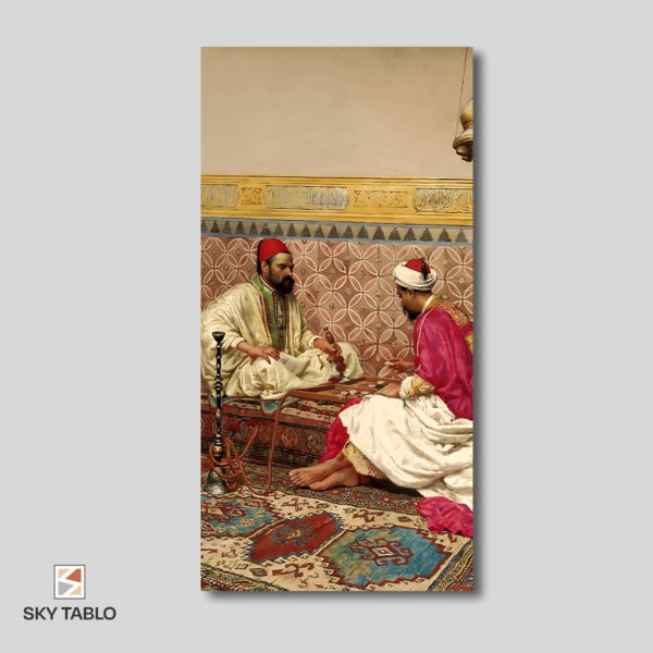 Saray Sohbeti uzun dikey tablo yakından görünümü