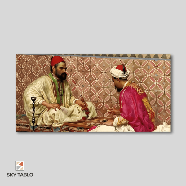 Saray Sohbeti uzun yatay tablo yakından görünümü